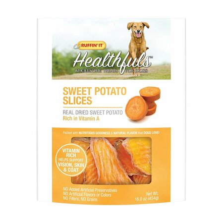 RUFFIN'IT Treat Sweet Potato Slice 16Oz 08310